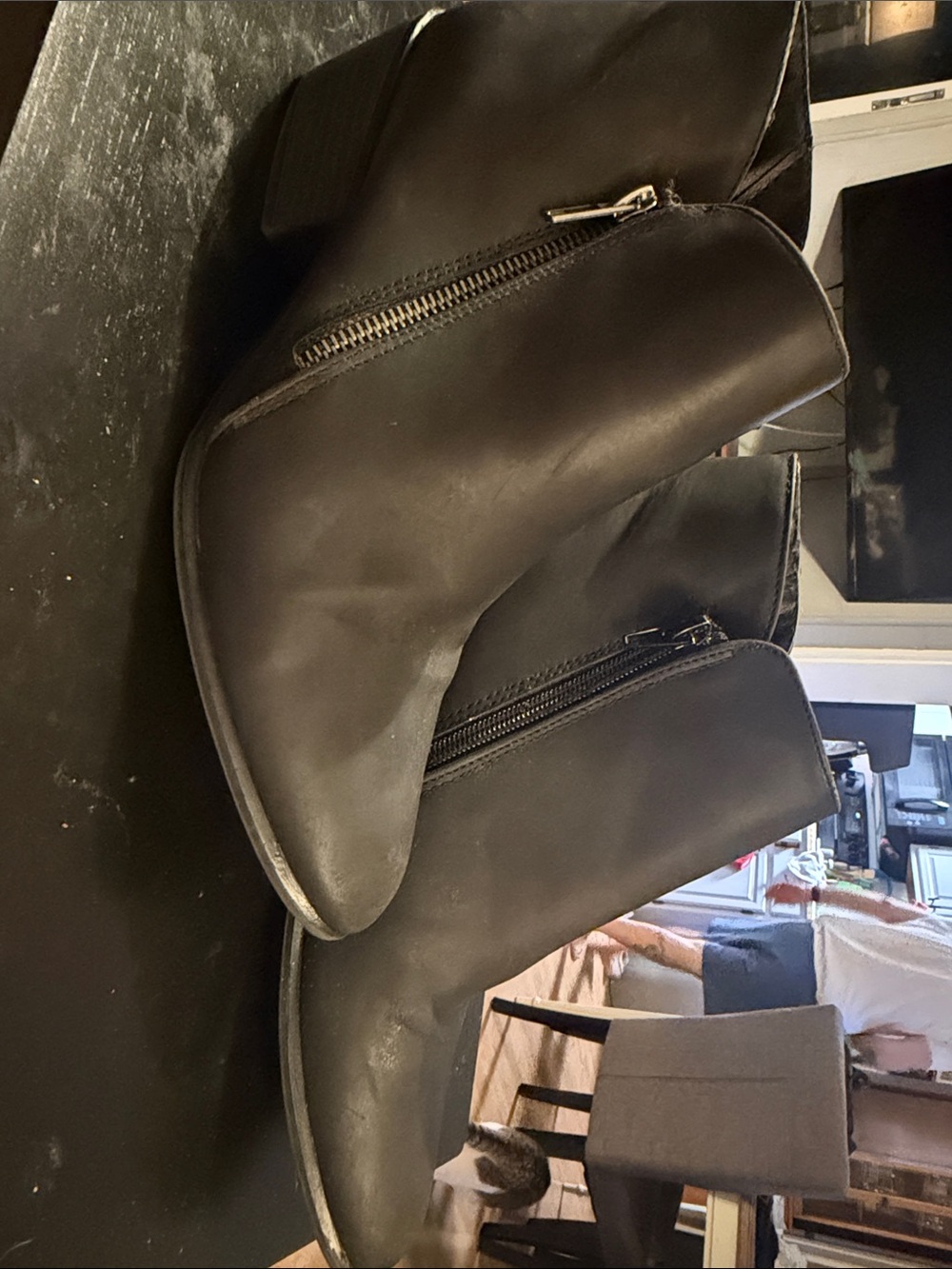 UNIONBAY Black Side-Zip Ankle Booties